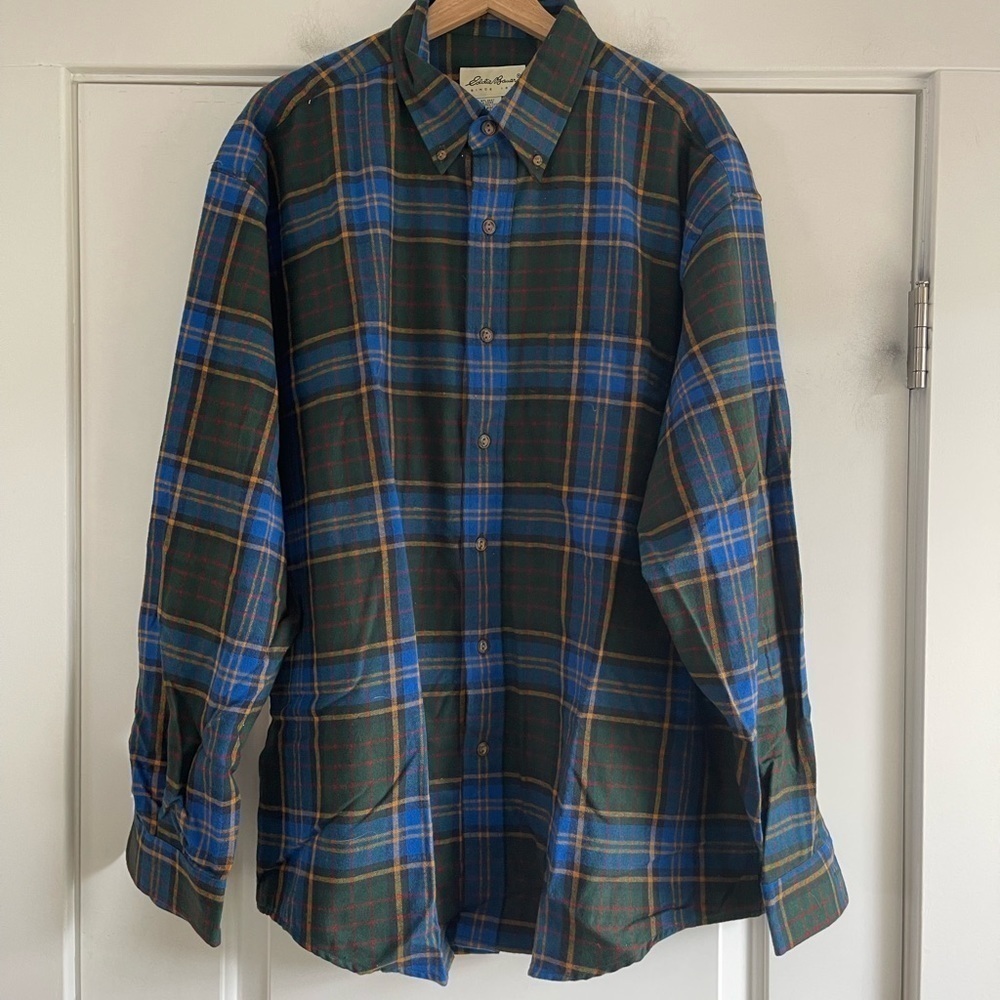 NWOT Vintage Eddie Bauer Cotton Flannel Shirt - L